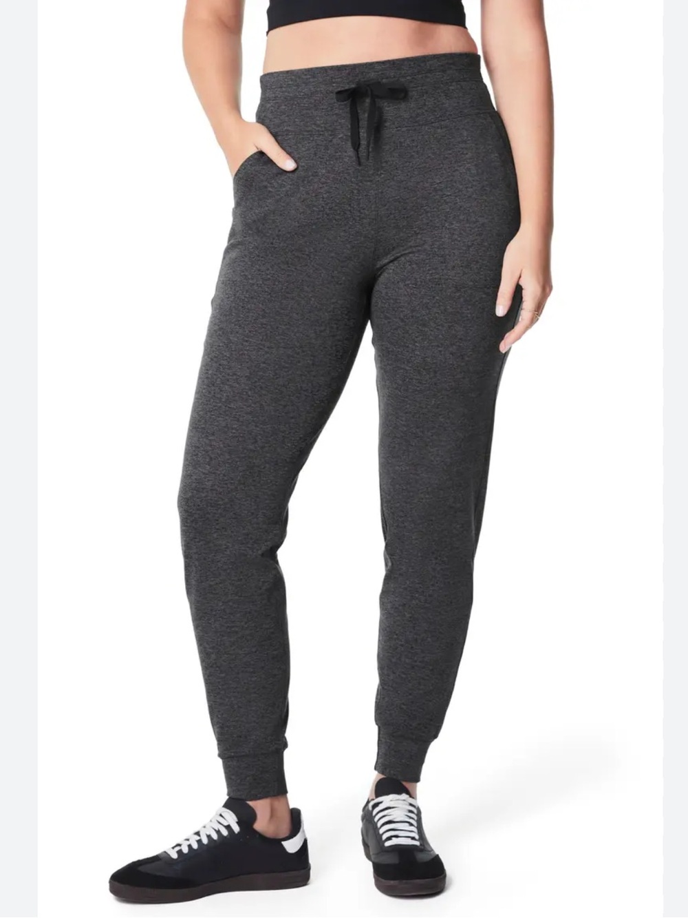 SPANX SPANXsmooth SoftStretch Slim Joggers Women's Charcoal Gray Joggers Large